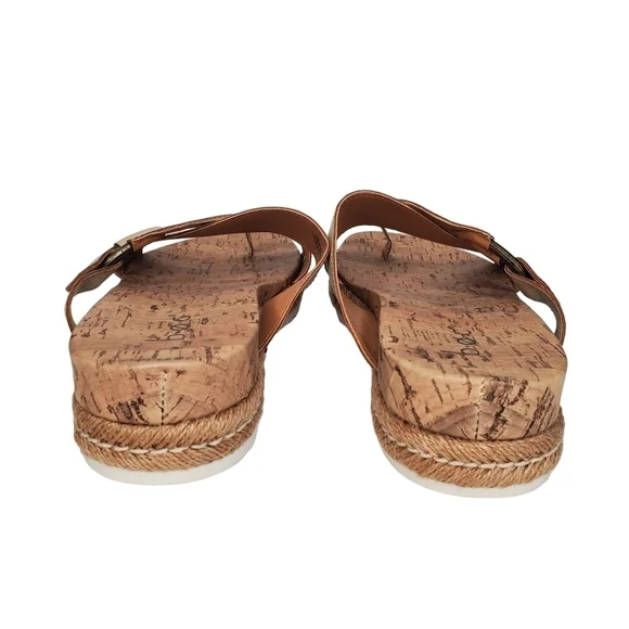 b.o.c Comfort Women's Toe Loop Sandal, Slip-On Sandy Cream Sandals sz 10 - Picture 6 of 9